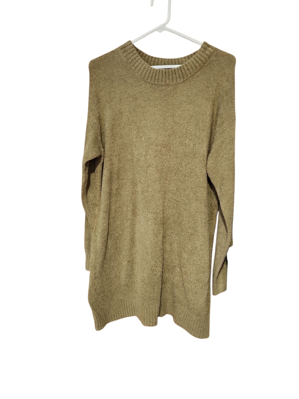 Zenana Outfitters Olive Tunic Crewneck Sweater